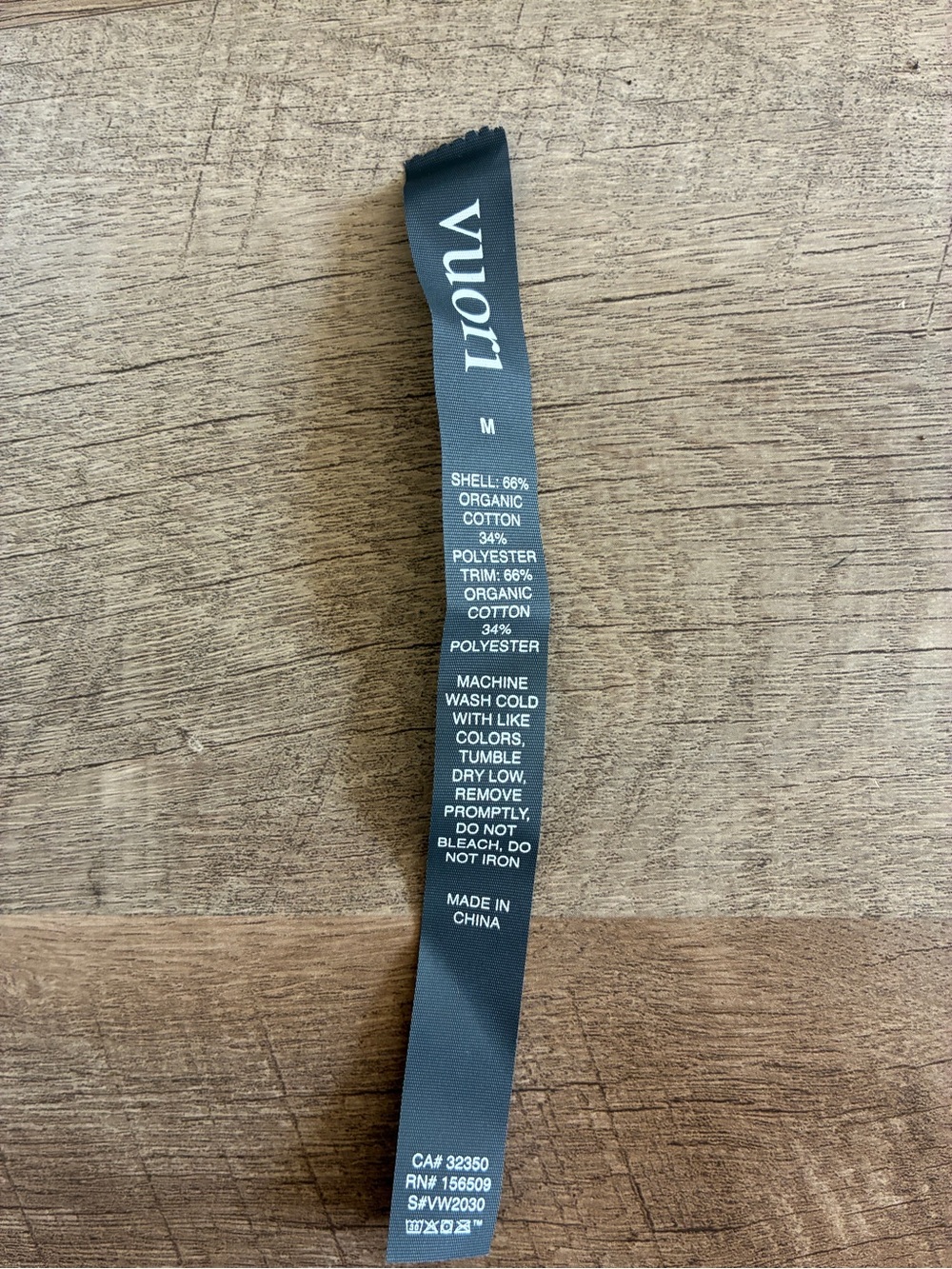 New Vuori Restore Hoodie Full Zip Washed Black - Picture 7 of 7